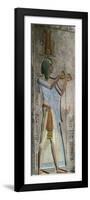 Pharaoh Menephtah, Son of Ramses II, Bas-Relief Excavated in the Late 1800s-null-Framed Giclee Print