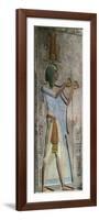 Pharaoh Menephtah, Son of Ramses II, Bas-Relief Excavated in the Late 1800s-null-Framed Giclee Print