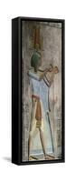 Pharaoh Menephtah, Son of Ramses II, Bas-Relief Excavated in the Late 1800s-null-Framed Stretched Canvas