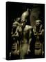 Pharaoh Menkaure with Two Goddesses, Egyptian Museum, Cairo, Egypt-Kenneth Garrett-Stretched Canvas