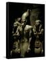 Pharaoh Menkaure with Two Goddesses, Egyptian Museum, Cairo, Egypt-Kenneth Garrett-Framed Stretched Canvas