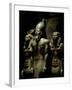 Pharaoh Menkaure with Two Goddesses, Egyptian Museum, Cairo, Egypt-Kenneth Garrett-Framed Premium Photographic Print