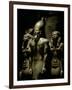 Pharaoh Menkaure with Two Goddesses, Egyptian Museum, Cairo, Egypt-Kenneth Garrett-Framed Photographic Print