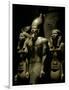 Pharaoh Menkaure with Two Goddesses, Egyptian Museum, Cairo, Egypt-Kenneth Garrett-Framed Photographic Print