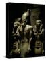 Pharaoh Menkaure with Two Goddesses, Egyptian Museum, Cairo, Egypt-Kenneth Garrett-Stretched Canvas