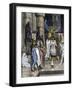 Pharaoh of Ancient Egypt. Coronation of a Queen in Egypt. Colouring Engraving from the 19Th Century-null-Framed Giclee Print