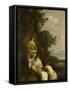Pharaoh's Daughter Discovers Moses in the Rush Basket-Paulus Bor & Cornelis Hendriksz Vroom-Framed Stretched Canvas