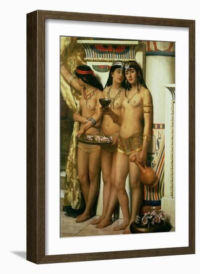 Pharaoh's Handmaidens-John Collier-Framed Giclee Print