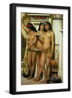 Pharaoh's Handmaidens-John Collier-Framed Giclee Print