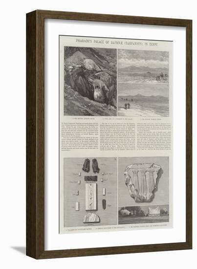 Pharaoh's Palace of Daphnae (Tahpanhes), in Egypt-null-Framed Giclee Print