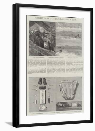 Pharaoh's Palace of Daphnae (Tahpanhes), in Egypt-null-Framed Giclee Print