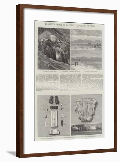 Pharaoh's Palace of Daphnae (Tahpanhes), in Egypt-null-Framed Giclee Print