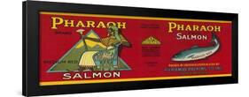 Pharaoh Salmon Can Label - Sitka, AK-Lantern Press-Framed Art Print