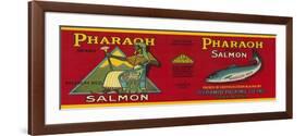 Pharaoh Salmon Can Label - Sitka, AK-Lantern Press-Framed Premium Giclee Print