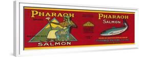 Pharaoh Salmon Can Label - Sitka, AK-Lantern Press-Framed Premium Giclee Print