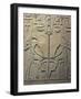 Pharaoh Sesostris I Statue, Details from Throne Depicting Horus and Seth, from Al Lisht, Egypt-null-Framed Giclee Print