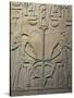 Pharaoh Sesostris I Statue, Details from Throne Depicting Horus and Seth, from Al Lisht, Egypt-null-Stretched Canvas