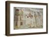 Pharaoh Seti I in Center Making an Offering to the Seated God Osiris-Richard Maschmeyer-Framed Photographic Print