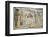 Pharaoh Seti I in Center Making an Offering to the Seated God Osiris-Richard Maschmeyer-Framed Photographic Print