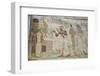 Pharaoh Seti I in Center Making an Offering to the Seated God Osiris-Richard Maschmeyer-Framed Photographic Print