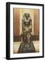 Pharaoh Statue in Cairo Museum, Egypt-null-Framed Art Print