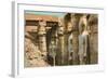 Pharaoh Statues, Luxor, Egypt-null-Framed Art Print