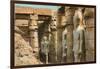 Pharaoh Statues, Luxor, Egypt-null-Framed Art Print