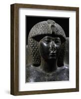 Pharaoh Thutmose Iv, Black Granite Statue, from Karnak, Detail-null-Framed Giclee Print