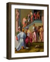 Pharaoh with the Butler and Baker-Jacopo Pontormo-Framed Giclee Print