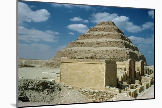 Pharaoh Zozer's Step Pyramid-null-Mounted Giclee Print