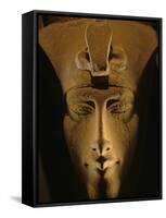 Pharaohs of the Sun, Sandstone Image of Akhenaten at Karnak, Egypt-Kenneth Garrett-Framed Stretched Canvas