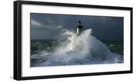 Phare d'Ar-Men II-Jean Guichard-Framed Art Print