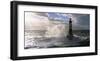 Phare d'Ar-Men pres de l'ile de Sein-Jean Guichard-Framed Art Print