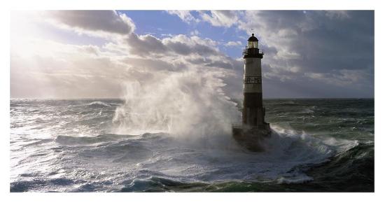 'Phare d'Ar-Men pres de l'ile de Sein' Posters - Jean Guichard |  AllPosters.com