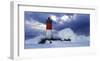 Phare des Pierres-noires lors d'une Tempete-Jean Guichard-Framed Art Print