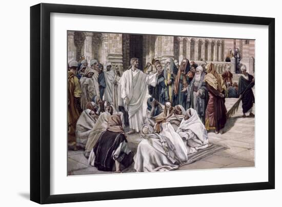 Pharisees Question Jesus-James Tissot-Framed Giclee Print