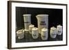 Pharmaceutical Containers with Inscriptions, and Mortar-null-Framed Giclee Print