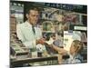 Pharmacist at Counter, 1946-null-Mounted Giclee Print