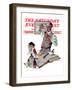 "Pharmacist" Saturday Evening Post Cover, March 18,1939-Norman Rockwell-Framed Premium Giclee Print