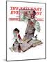 "Pharmacist" Saturday Evening Post Cover, March 18,1939-Norman Rockwell-Mounted Premium Giclee Print