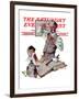 "Pharmacist" Saturday Evening Post Cover, March 18,1939-Norman Rockwell-Framed Giclee Print