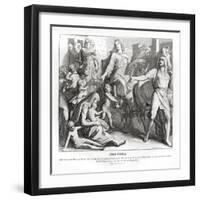 Pharoah makes Joseph a leader over Egypt, Genesis-Julius Schnorr von Carolsfeld-Framed Giclee Print