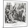 Pharoah makes Joseph a leader over Egypt, Genesis-Julius Schnorr von Carolsfeld-Mounted Giclee Print