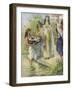 Pharoah's daughter finds baby Moses-Charles Edmund Brock-Framed Giclee Print