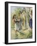 Pharoah's daughter finds baby Moses-Charles Edmund Brock-Framed Giclee Print