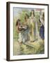 Pharoah's daughter finds baby Moses-Charles Edmund Brock-Framed Giclee Print