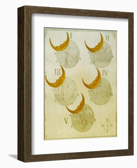 Phases of an eclipse-Science Source-Framed Giclee Print