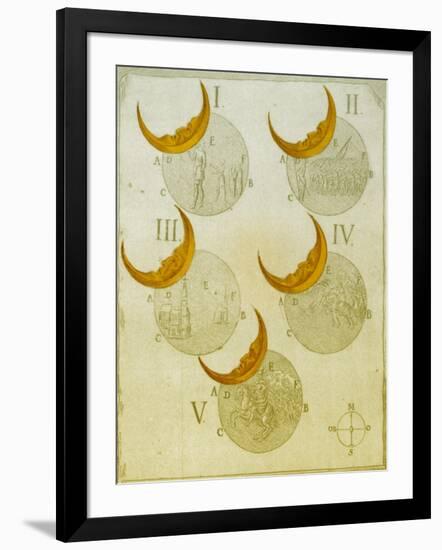 Phases of an eclipse-Science Source-Framed Premium Giclee Print