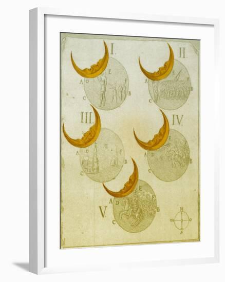 Phases of an eclipse-Science Source-Framed Giclee Print