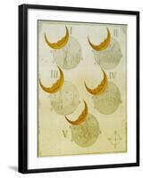 Phases of an eclipse-Science Source-Framed Giclee Print